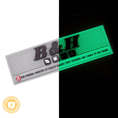 オリジナル蓄光バーマット制作製造