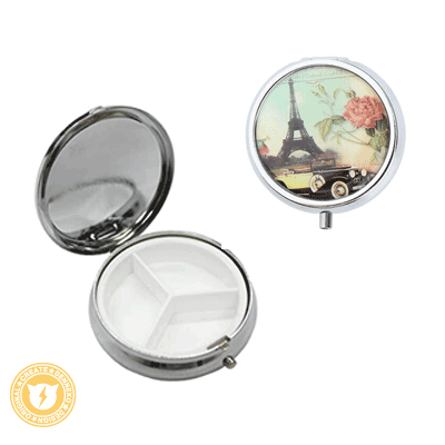 オリジナルミラー付きピルケース制作