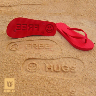 オリジナルメッセージビーチサンダル