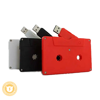 カセットテープ型USBメモリ(ABS)